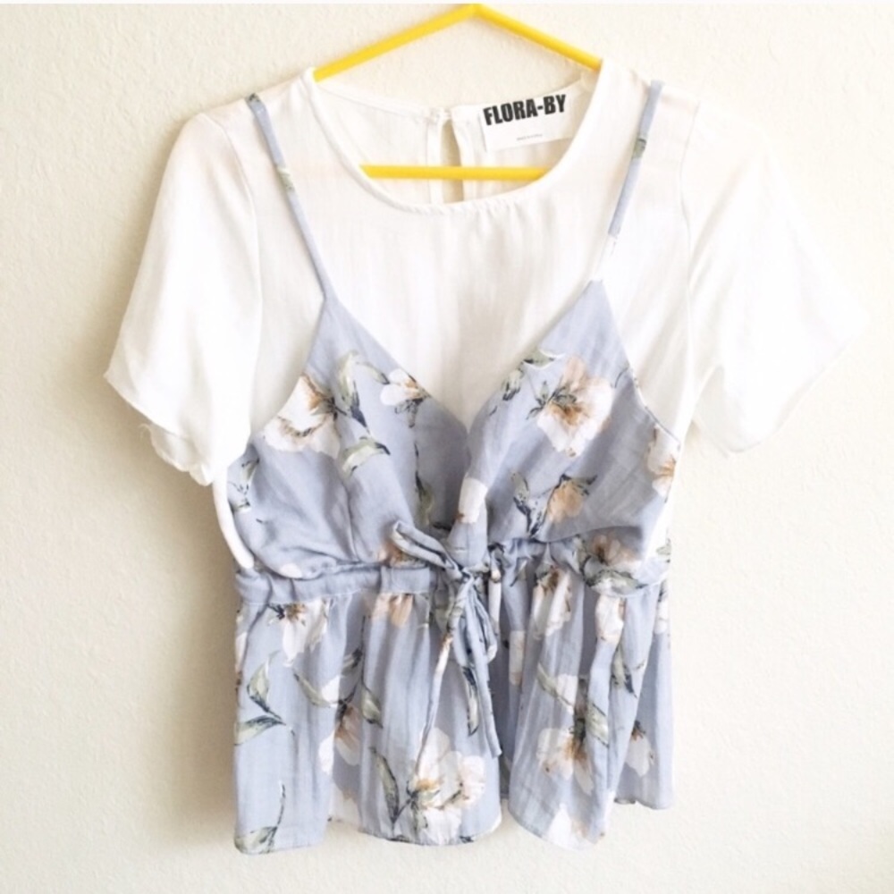 Korean floral top